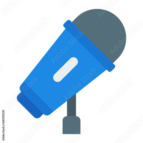 Microphone icon. Speech symbol. Business presentation and public speaking collection. Flat Icon