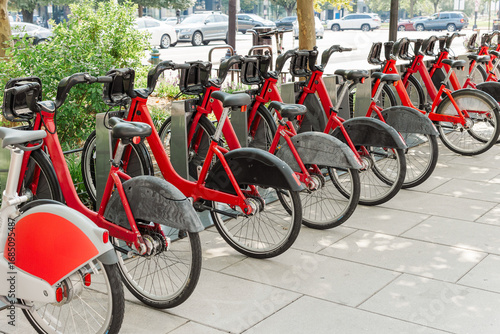 e bicycles in the city.