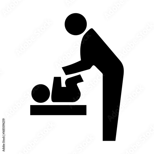 おむつ交換台のピクトグラム