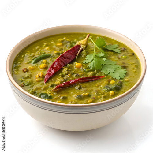 A healthy green moong dal curry served in a bowl, packed with protein and flavor perfect for