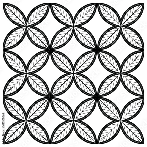 Minimalist Elliptical Art Seamless Pattern for Digital and Print Use