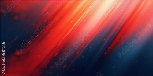 Red and white abstract background with glowing light and fiery texture design