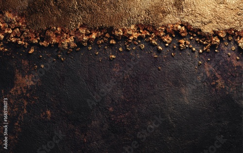 A black and gold background with a gold line