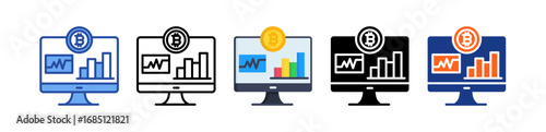 Hash Rate Icon Multi Style Illustration