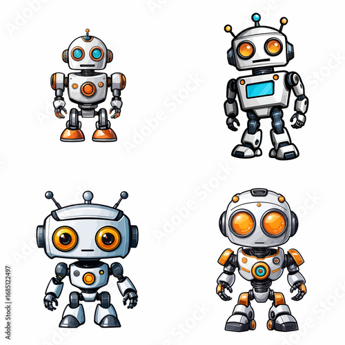 Robot Characters vector