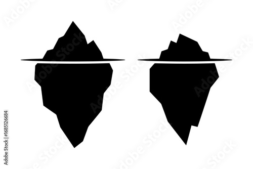 iceberg silhouette ocean climate change