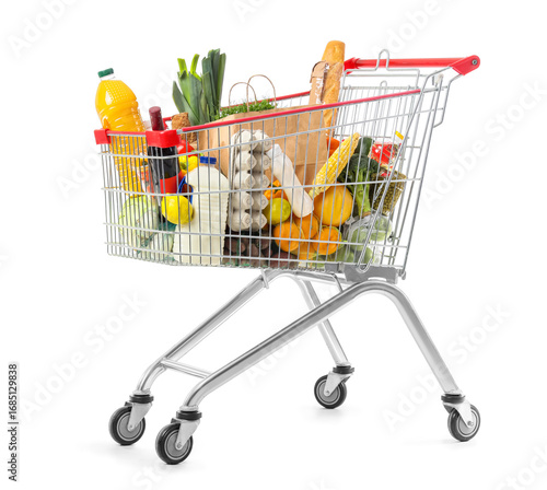 Shopping cart with differen...