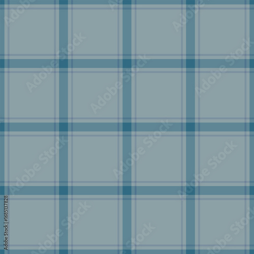 Industry texture vector check, packing background fabric seamless. Nobility tartan pattern plaid textile in pastel and cyan colors.
