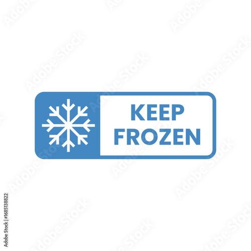 Shipping Box Keep Frozen Label
