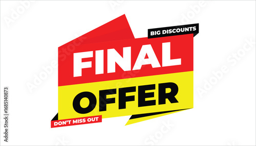 FINAL OFFER BIG DISCOUNTS DON’T MISS OUT – SALE BANNER