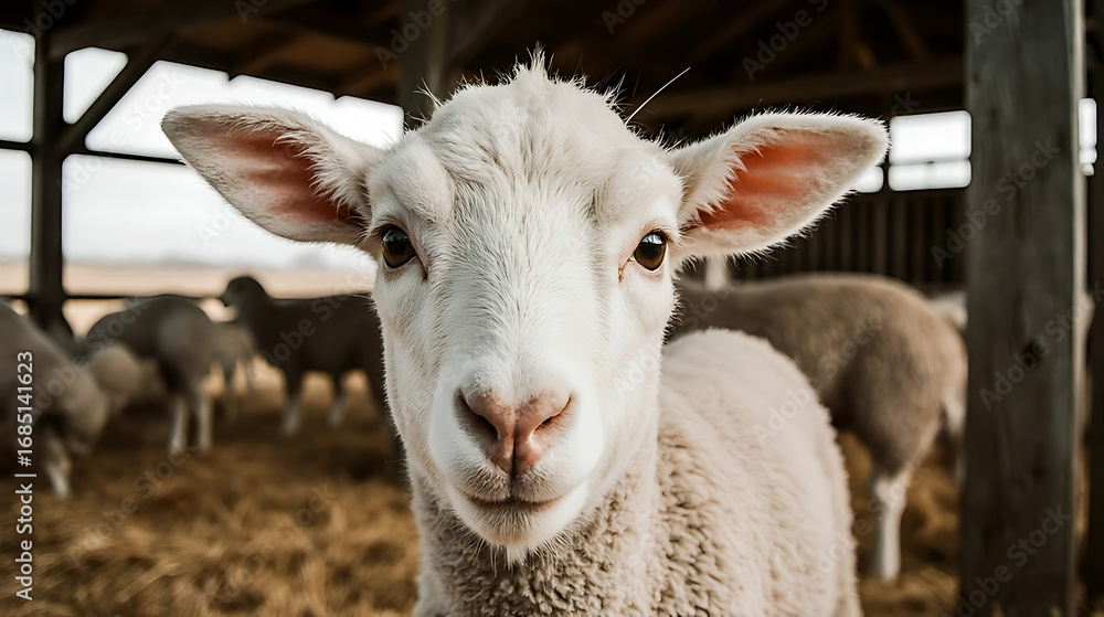 Fototapeta premium sheep in the zoo