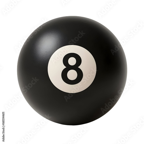 3D POOLBALL isolated on white background