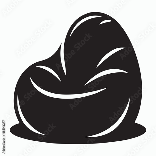 Bean Bag Chair Modern Solid Icon
