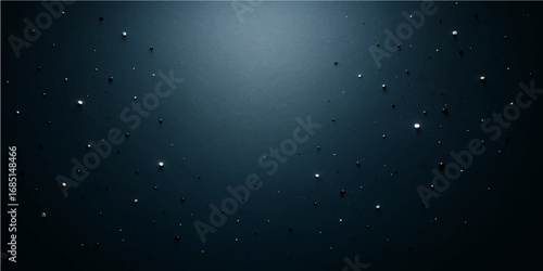 Night glow design with dark blue water texture and rain on the window