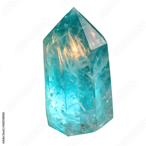 Aquarius Vision Crystal PNG. Perfect for: Aquarius zodiac designs, astrology decor, futuristic mystical artwork