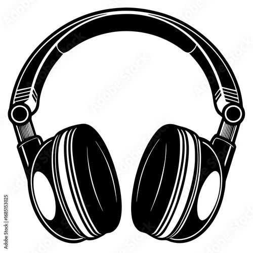  electronic headphones victor black