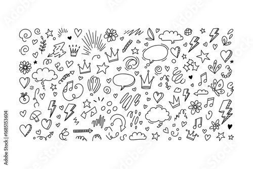 Hand Drawn Doodle Elements Collection
