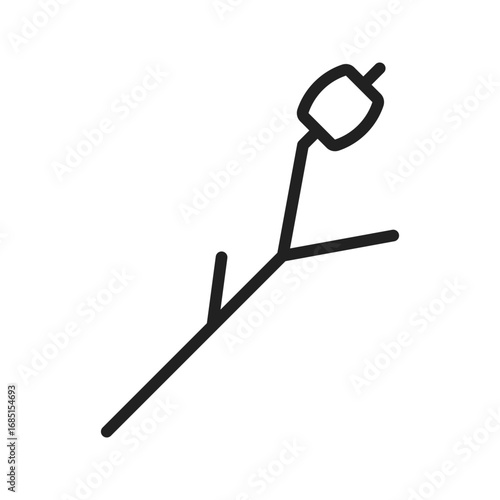 Roasted Marshmallow icon vector image. Suitable for mobile apps, web apps and print media.