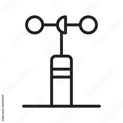 Wind Energy Sensor icon vector image. Suitable for mobile apps, web apps and print media.