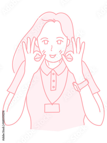 女性　イラスト