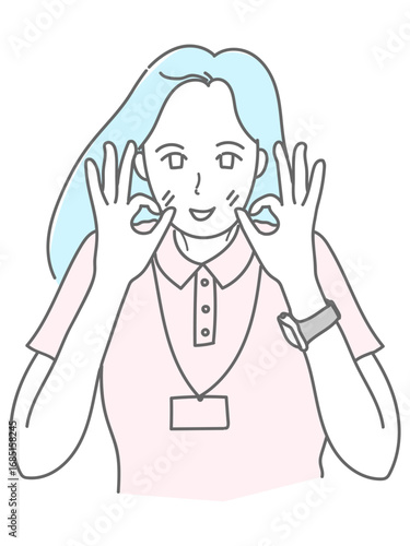 女性　イラスト