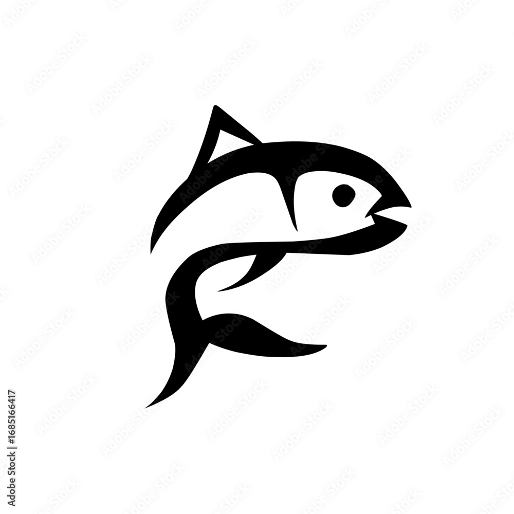 Obraz premium tuna fish logo icon