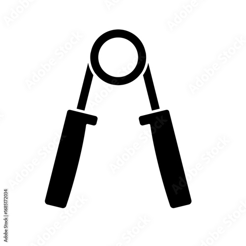 hand grip expander - solid vector icon