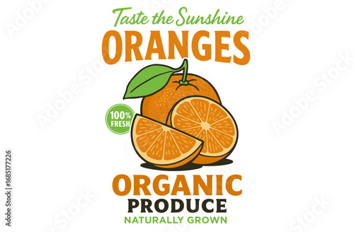 Orange art. Sweet Orange Slice Artwork.  Organic farm poster design. Summer Fresh Print Design. Tropical Fruit Club Artwork. Fresh orange fruit print. Tropical Orange Fruit Illustration.