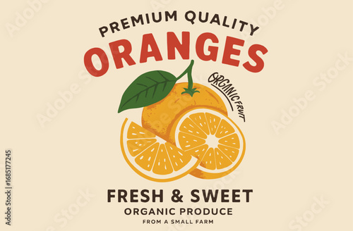 Sweet Orange Slice Artwork. Tropical Fruit Club Artwork. Tropical Orange Fruit Illustration. Organic farm poster design. Summer Fresh Print Design. Orange art. Fresh orange fruit print.