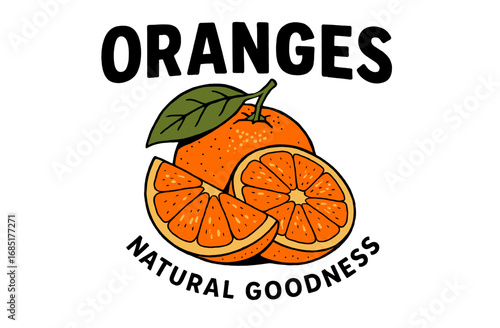 Tropical Orange Fruit Illustration. Summer Fresh Print Design. Sweet Orange Slice Artwork. Orange art. Organic farm poster design. Fresh orange fruit print. Tropical Fruit Club Artwork.