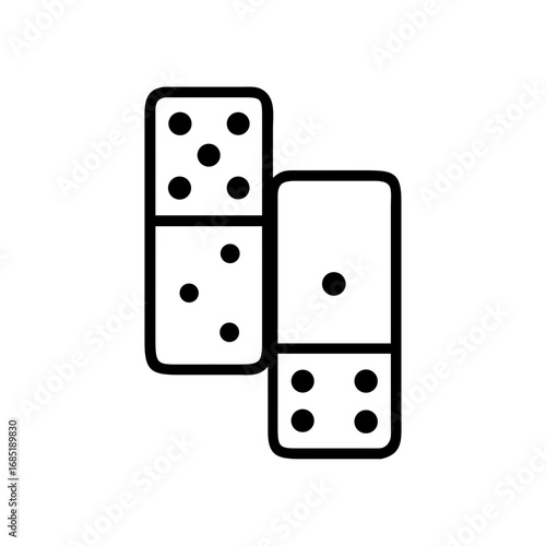 Two domino tiles displayed with spots indicating values of six, four, and one for a total of eleven