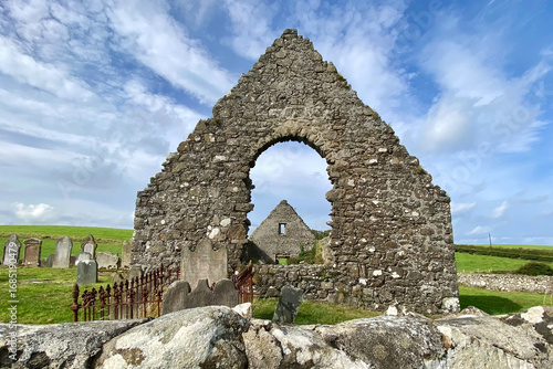 Saint Cuthbert’s Church near Dunluce Castle in County Antrim, Northern Ireland 