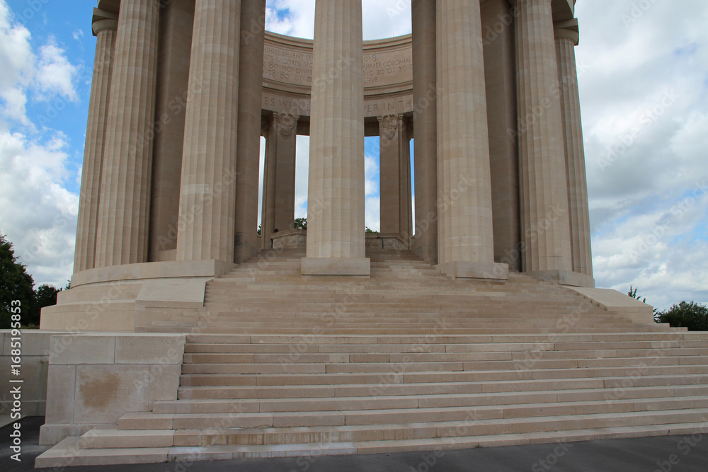 Fototapeta premium american war monument at the butte de montsec in lorraine in france 
