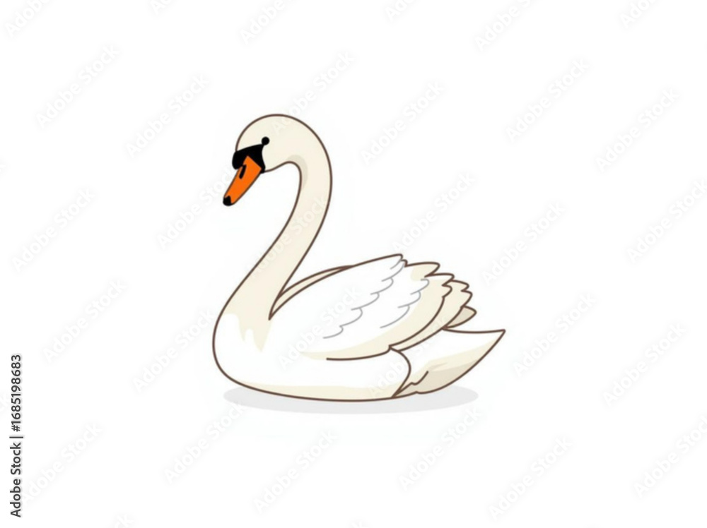 Fototapeta premium swan on the water