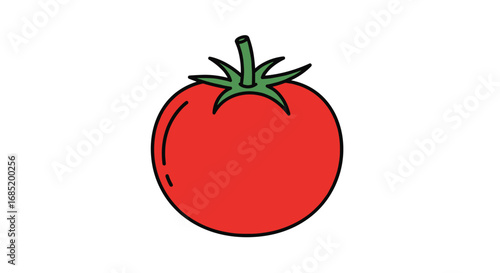 This animated red tomato is ready to be harvested and used in delicious meals