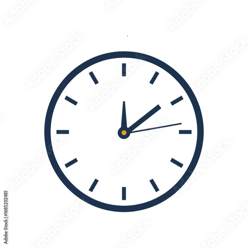 Modern clock face showing time management concepts for business deadlines and scheduling apps