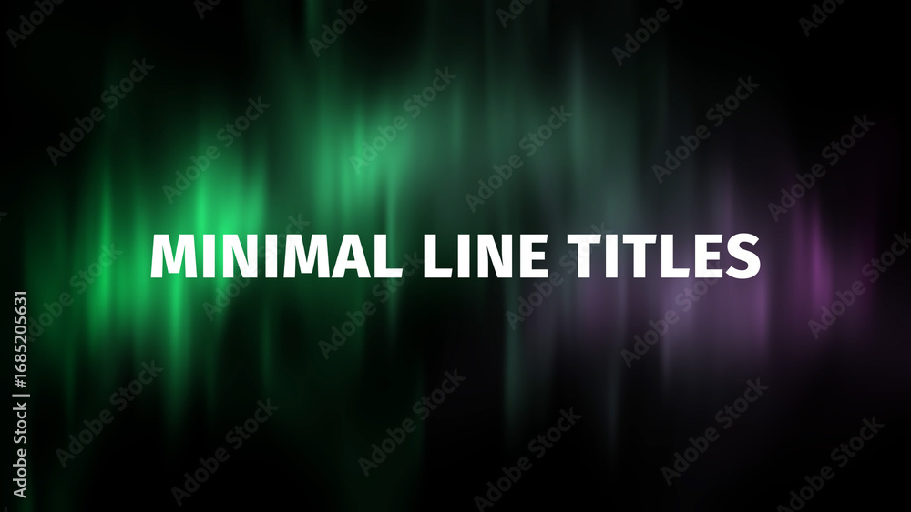 Simple Line Title Elegant Minimal Line Titles_Vol.03 Stock テンプレート | Adobe Stock