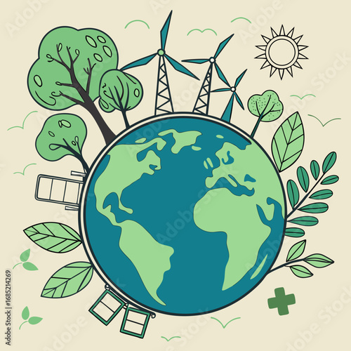 green planet earth