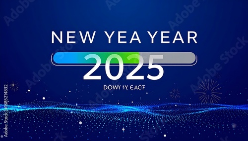 New Year 2025 progress graphic