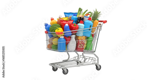 shopping cart full of gifts