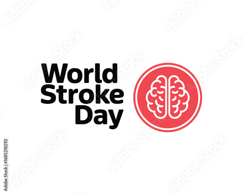 World Stroke Day brain awareness logo health medical