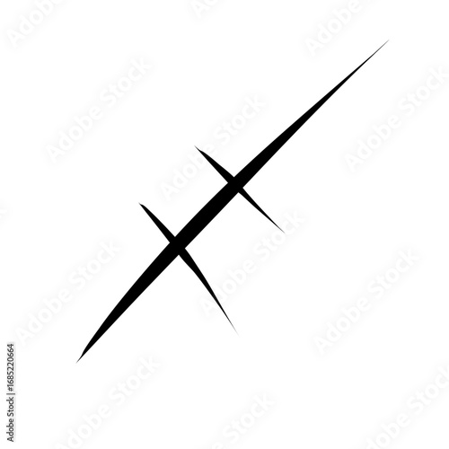 Hand drawn scar 