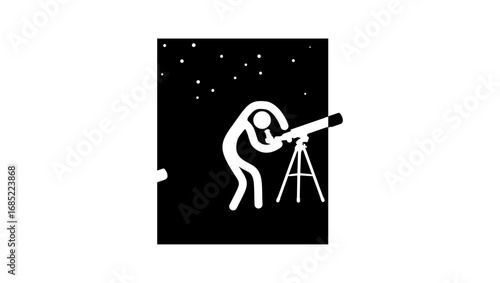 beyond the universe symbol, black isolated silhouette