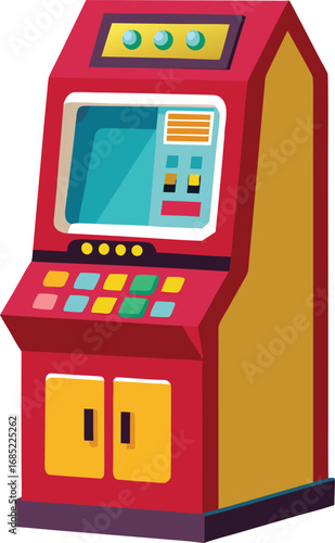 Vector arcade game machine