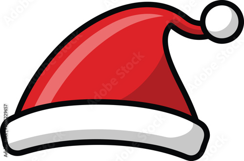 Santa Claus hat vector design. Christmas hat illustration