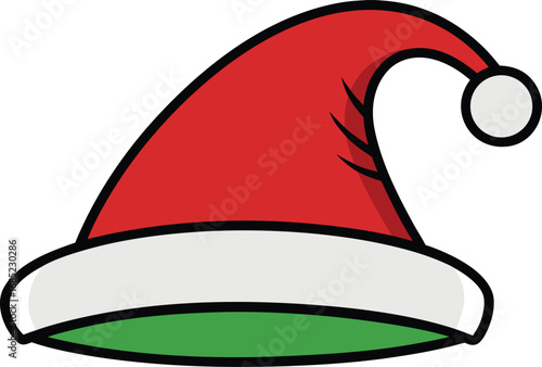 Santa Claus hat vector design. Christmas hat illustration
