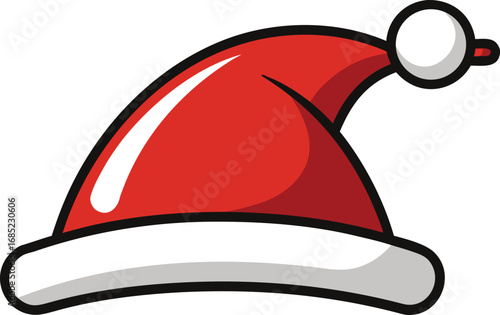 Santa Claus hat vector design. Christmas hat illustration