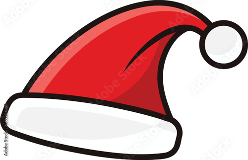 Santa Claus hat vector design. Christmas hat illustration