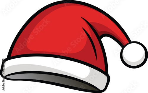 Santa Claus hat vector design. Christmas hat illustration