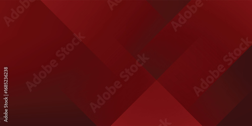 Abstract simple dark red gradient illustration background with 3d look overlap square with shadow and line pattern. Cool design and luxury. Eps10 vector
